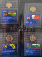 1991-2005. "A világ bimetál pénzei" 45 ország 48db különböző érméje mindegyik külön, zárt ...
