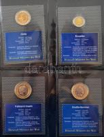 1991-2005. "A világ bimetál pénzei" 45 ország 48db különböző érméje mindegyik külön, zárt ...