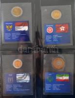 1991-2005. "A világ bimetál pénzei" 45 ország 48db különböző érméje mindegyik külön, zárt ...