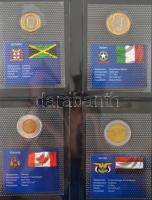 1991-2005. "A világ bimetál pénzei" 45 ország 48db különböző érméje mindegyik külön, zárt ...