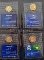 1991-2005. "A világ bimetál pénzei" 45 ország 48db különböző érméje mindegyik külön, zárt ...