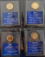 1991-2005. "A világ bimetál pénzei" 45 ország 48db különböző érméje mindegyik külön, zárt ...