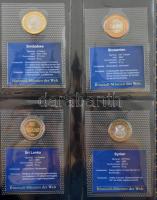 1991-2005. "A világ bimetál pénzei" 45 ország 48db különböző érméje mindegyik külön, zárt ...