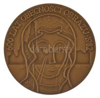 Lengyelország 1982. "II. János Pál pápa / Obecności Obrazu" bronz emlékérem eredeti tokban...