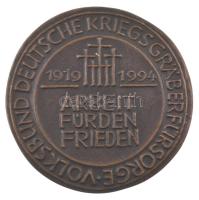 Németország 1994. "Theodor Heuss" kétoldalas, öntött bronz emlékérem (82mm) T:XF
Germany ...