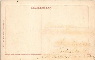 Galánta, Fő utca, üzletek, lovaskocsi. W. L. Bp. 4474. 1911-13. / main street, shops, horse-drawn ca...