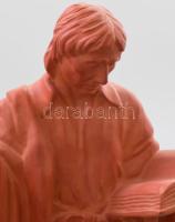 Varga Zoltán: Bolyai János Emlékdíj. Mázatlan kerámia szobor, jelzéssel, hibátlan, m: 36 cm