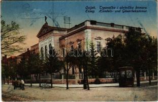 1918 Eszék, Essegg, Osijek; Trgovacka i obrtnicka komora / Handels- und Gewerbekammer / Kereskedelmi és Iparkamara / Chamber of Commerce and Industry