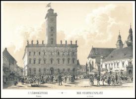 cca 1840 J. Alt: Pest, Városház tér. litográfia / Lithography 18,5x12,5 cm