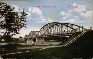 Eszék, Osijek, Esseg; Dráva híd / Dravski most / Draubrücke / bridge (EK)