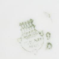 Zsolnay komacsésze, jelzéssel, kopással, d: 11 cm, m: 7 cm