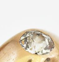 Arany (Au) 14 K gyűrű, 0,25 ct gyémánttal, jelzett, méret: 53, bruttó: 6,2 g