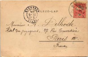 1904 Budapest II. Hűvösvölgy, villamos felüljáró híd. Ganz Antal 142. (kopott sarkak / worn corners)