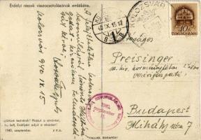 1940 Erdélyi részek visszacsatolásának emlékére. Megjöttünk testvérek! Hozzuk a szívünket, de ha kel...