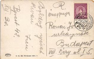 Budapest I. Vár, Mátyás templom, üzletek + "IV. Károly király koronázása napján 1916. dec. 30. ...