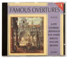 Famous Overtures 1. Suppé-Chabrier-Offenbach-Von Weber-Berlioz-Wagner-Brahms. CD, Európa, 1995. VG