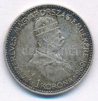 1896KB 1K Ag "Millennium" T:XF patina, kis ph. Adamo K5.2