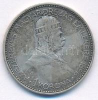 1896KB 1K Ag "Millennium" T:VF patina, kis ph. Adamo K5.2