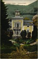 1937 Vihnye, Vihnyefürdő, Kúpele Vyhne; gyógyfürdő, Gecsányi nyaraló / villa, spa