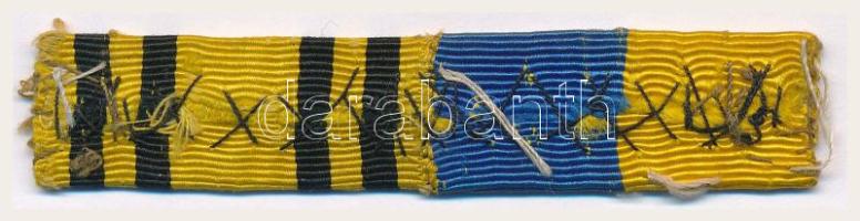 ~1913-1940. 2db szalagsáv összefűzve, "Mozgósítási Kereszt / 1912-1913-as Emlékkereszt" és...