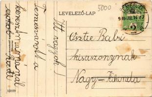 1910 Temesvár, Timisoara; Tiszti kaszinó, Belváros. Gerő Manó kiadása / K.u.k. military officers...