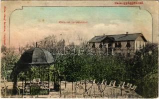 1906 Csíz, Csízfürdő, Kúpele Cíz; Mária lak park részlettel, pavilon. Kohn Adolf kiadása / villa, park, pavilion spa (EK)