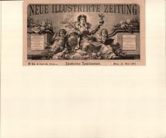 A bécsi lakodalmi ünnepségek: érkezés Bécsbe, 1881 (Habsburg Rudolf trónörökös és Stefánia belga kir...
