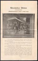 1894 Skuteczky Düme Besztercebányai vásár c. képének ismertetője, jótékonysági sorsolásra 4 p.