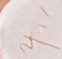 Retro magyar kerámia váza, jelzéssel, minimális kopással, m: 15 cm