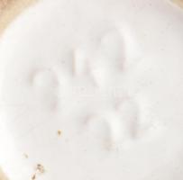 Retro német virágmitás váza, jelzéssel, kis kopással, m: 22 cm