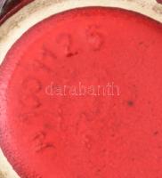 Josba vörösmázas kerámia váza, jelzéssel, hibátlan, m: 24 cm