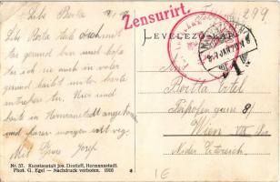 1917 Nagyszeben, Hermannstadt, Sibiu; Einbruch der Rumänen September 1916. Altes und neues Waldwirts...