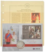 Nagy-Britannia 2011. "Vilmos herceg és Catherine Middleton királyi esküvője" ezüstözött Cu...