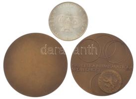 Csehszlovákia 1968-1982. 3db-os numizmatikai témájú emlékérem-tétel, benne: 1968. "Állami Pénzv...