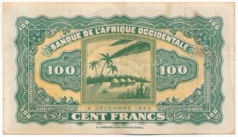 Francia Nyugat-Afrika 1942. 100Fr T:F
French West Africa 1942. 100 Francs C:F
Krause P# 31