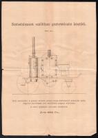 - 
cca 1900 Walser Ferenc tűzoltószerek gyár a grafikus reklám nyomtatvány 20x 30 cm