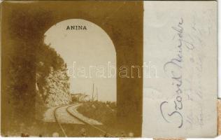 1925 Anina, Stájerlakanina, Stájerlak, Steierdorf; vasúti alagút / railway tunnel. photo (EK)