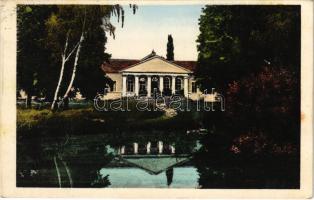 1932 Büdöskő-fürdő, Smrdáky Kúpele, Szmrdák (Szenice, Senica); Radioaktívne sirnaté a solné liecivé kúpele pri Senici na Slovensku nad Myjavou, teresa / Radioaktív kénes és sós gyógyfürdő Miava mellett, terasz. Kiadja Dr. S. Hajdu / Radioactive sulfur and salt spa, bath, villa