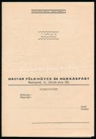cca 1930 Kiáltvány a Magyar Földműves és Munkásnéphez 4 oldalas nyomtatvány