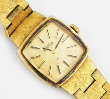 Roamer mechanikus karóra, fém szíjjal, működik, 18x18 mm