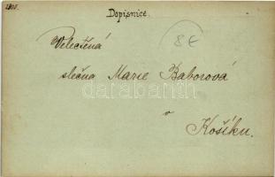 Kézzel rajzolt és festett egyedi művészlap / Hand-drawn and hand-painted art postcard