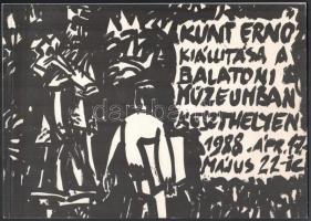 Kunt Ernő kiállítás a Balatoni Múzeumben. Keszthelyen 1988. 20 db színes reprodukciót tartalmazó füzet 21x29 cm