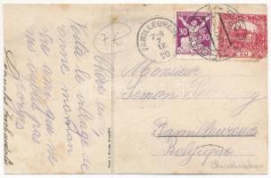 Hradisko (Kromeríz), Kostel, Hostinec u Svobodu, Skola / church, inn, school. Art Nouveau, floral (c...