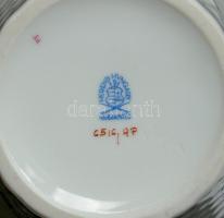 Apponyi mintás és sorszámmal ellátott aranyozott szájú herendi porcelán váza 15cm-es magassággal, sz...