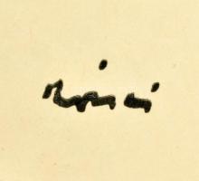 Rippl-Rónai József (1861-1927): Disznóvágás 1913. Cinkográfia , papír, jelzett a cinkográfián, lapmé...