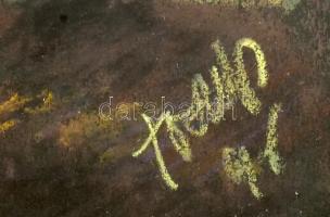 Tóth Ferenc (1921-2006): Don Quijote. Pasztell, papír, jelezve jobbra lent. Üvegezett fakeretben, 42...