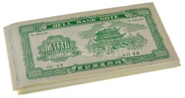 Kína DN Égetési pénz 50.000.000 névértékben (~140x) T:UNC-XF China ND Hell banknotes 50.000.000 (~14...