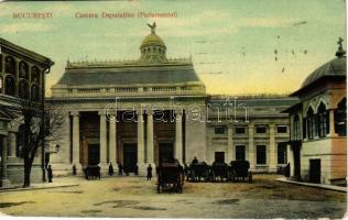 1911 Bucharest, Bukarest, Bucuresti, Bucuresci; Camera Deputatilor (Parlamentul) / Chamber of Deputies (Parliament) (tear)
