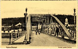 Vatra Dornei, Dornavátra, Bad Dorna-Watra (Bukovina, Bukowina); Podul peste Dorna / bridge