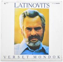 Latinovits Zoltán - Verset Mondok.  Vinyl, LP, Mono, Hungaroton, Magyarország, 1984. VG